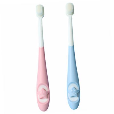 WOFASHPURET 2Pcs Toothbrush for Newborns Ergonomic Design Ultra Fine Bristles for Gentle Cleaning Cartoon Star Style for Boys