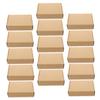 Veemoon 15-Piece Kraft Paper Folding Storage Box Set Lids for Wrapping Packaging and Organizing for Festivals Birthdays and Present Storage view 1