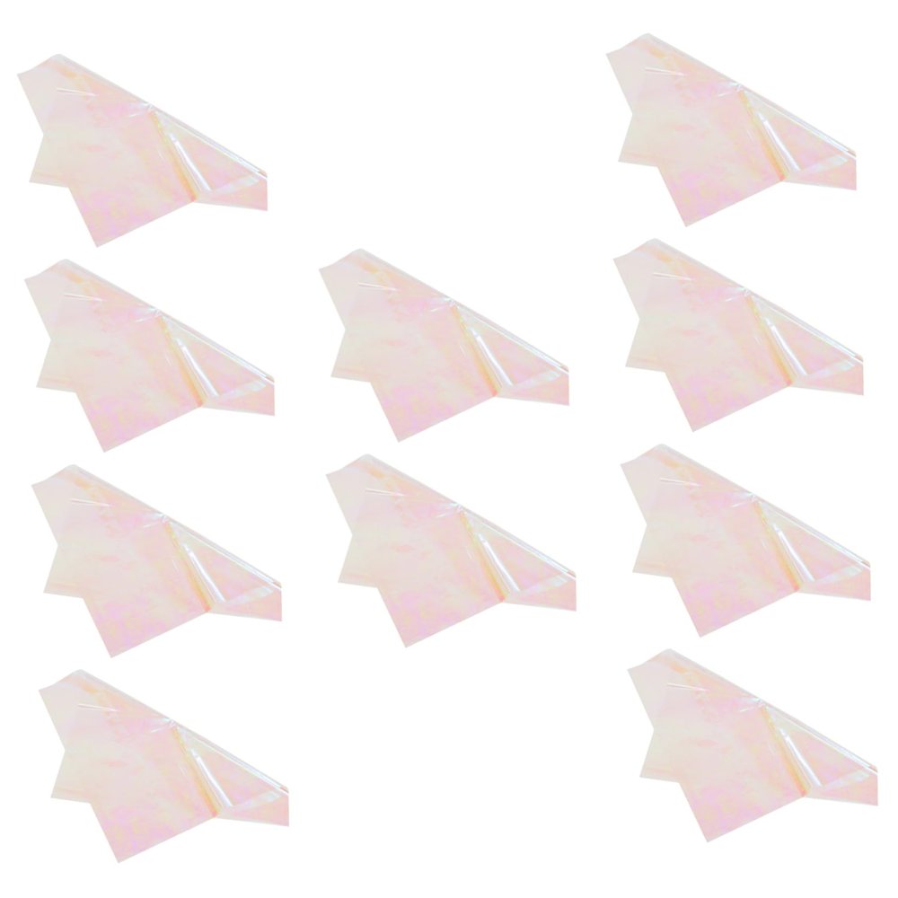 SAFIGLE 10Sheets Iridescent Cellophane Wrapping Paper for Flowers Versatile Wrapping Cellophane for DIY Crafts Special Occasions
