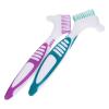 CALLARON 2Pcs Denture Cleaning Brush Dual Sided Toothbrush for Ergonomic Care of False Durable Bristles Convenient Design for Denture view 1