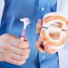 CALLARON 2Pcs Denture Cleaning Brush Dual Sided Toothbrush for Ergonomic Care of False Durable Bristles Convenient Design for Denture view 4