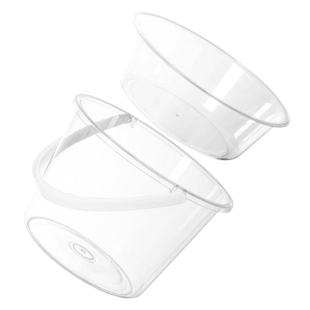 NOLITOY Portable Wash Basin Set Lid 2-Piece for Face Washing and Laundry Versatile Plastic Bucket for Bathroom and Outdoor Use Easy to Carry