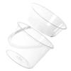 NOLITOY Portable Wash Basin Set Lid 2-Piece for Face Washing and Laundry Versatile Plastic Bucket for Bathroom and Outdoor Use Easy to Carry view 1