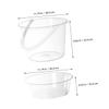 NOLITOY Portable Wash Basin Set Lid 2-Piece for Face Washing and Laundry Versatile Plastic Bucket for Bathroom and Outdoor Use Easy to Carry view 2