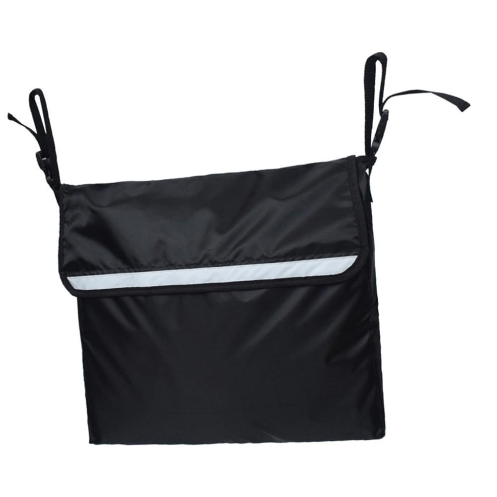 LRXIYODE 1Pc Wheelchair Storage Bag Durable Arm Rest Pouch for Easy Access and Organization for Walkers and Scooters with Straps for Seniors Convenient