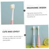 BIUDECO 2Pcs Toothbrush Bristle Toothbrush for Ages Soft Bristles Durable and Practical Tooth Cleaning Brush Gentle Care for Teeth view 2
