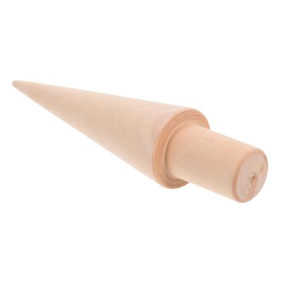 Cabilock Wooden Egg Cone Roller Sturdy Waffle Cone Mold for Homemade Ice Cream Easy to Use DIY Dessert Tool for Creative Treats Washable and Kitchen Essential