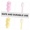 BATHVEVE 3Pcs Adorable Cartoon Toothbrush Soft Bristle Toothbrush for Years Rabbit Design Cleaning for Durable and Cute view 2