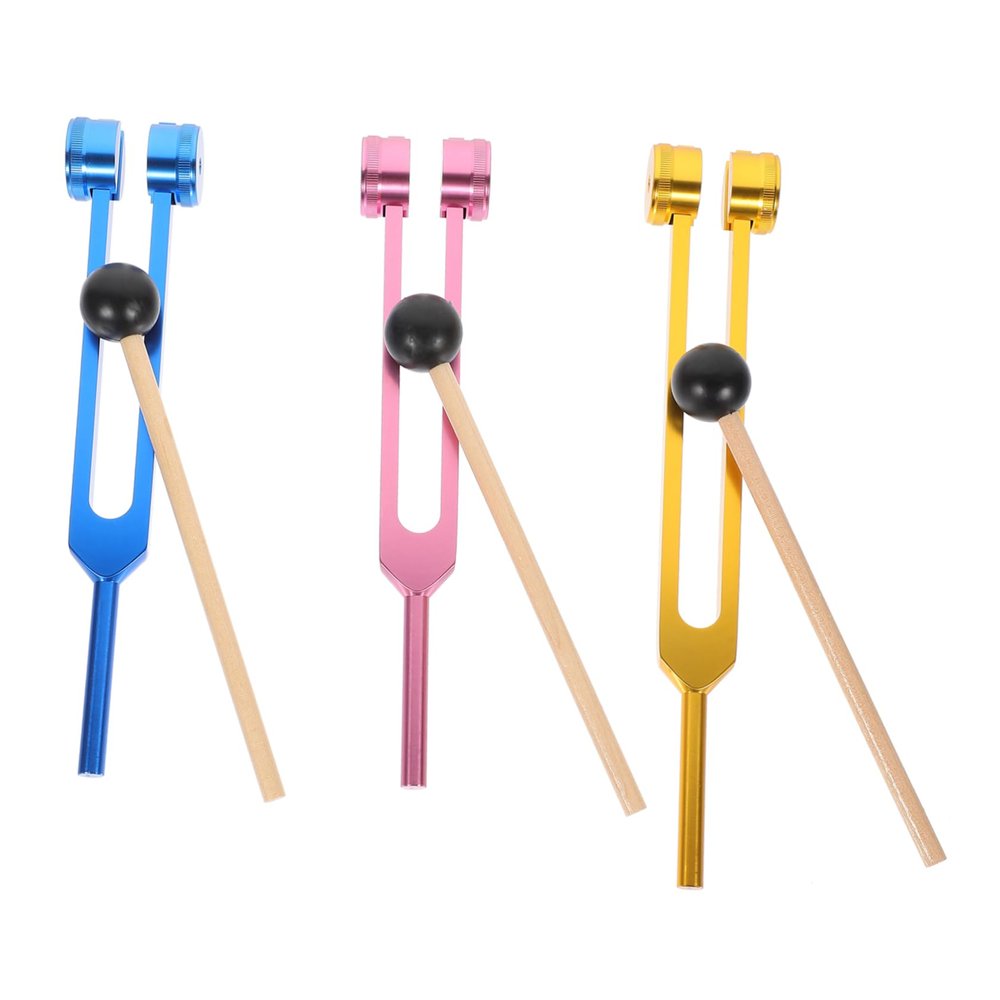BUTIFULSIC 1Set Ear Cleaning Tuning Fork Kit Tuning Forks for Nerve System Testing Chakra Healing Sound Therapy Tools