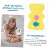 Baby Bath Sponge Support Cushion Mat for Tubs, Bear Shape Yellow view 2