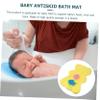 Baby Bath Sponge Support Cushion Mat for Tubs, Bear Shape Yellow view 4