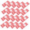 IWOWHERO 100pcs Cellophane Popcorn Snack Bags Twist Ties Stripe Design Treat Bags for Cookies Chocolate and Party Favors view 1
