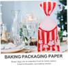 IWOWHERO 100pcs Cellophane Popcorn Snack Bags Twist Ties Stripe Design Treat Bags for Cookies Chocolate and Party Favors view 3