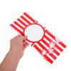 IWOWHERO 100pcs Cellophane Popcorn Snack Bags Twist Ties Stripe Design Treat Bags for Cookies Chocolate and Party Favors view 4