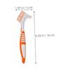 Beaupretty Double-Sided Denture Cleaning Brush Set 4pcs Portable False Teeth Cleaner Deep Cleaning Toothbrush for Dentures Travel-Friendly Kit Tool view 2