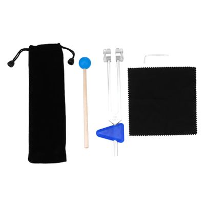 EPIGEIST 1Set Tuning Fork for Sound Healing Chakra Therapy Meditation Includes Striker Storage Bag Enhances Yoga Practice Relief