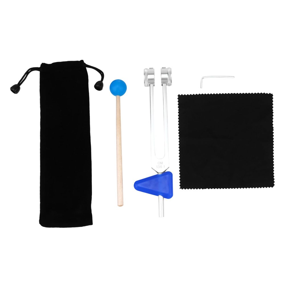 EPIGEIST 1Set Tuning Fork for Sound Healing Chakra Therapy Meditation Includes Striker Storage Bag Enhances Yoga Practice Relief