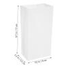 Zerodeko 100Pcs Kraft Paper Bags for Baking Toast Packaging Bags with Bottom Design Easy to Use Food Storage Bags for Goods view 2