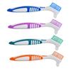 Beaupretty 4Pcs Dual Sided Denture Cleaning Brush Soft Bristle Teeth Cleaner for False Portable Hard Denture Care Brush for Oral view 1
