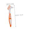 Beaupretty 4Pcs Dual Sided Denture Cleaning Brush Soft Bristle Teeth Cleaner for False Portable Hard Denture Care Brush for Oral view 2