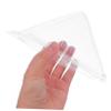 Luxshiny 100Pcs Transparent Sandwich Box and Recyclable Plastic Lunch Baking Cake Holder for Store and Home for Fresh Keeping and Displaying Food view 4