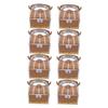 WEKAMOS 8Pcs Pirate Treasure Box Candy Boxes Texture Halloween Paper Boxes for Party Favors for Storing Sweets Treats and Showers and Halloween view 1