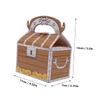 WEKAMOS 8Pcs Pirate Treasure Box Candy Boxes Texture Halloween Paper Boxes for Party Favors for Storing Sweets Treats and Showers and Halloween view 2