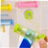 MUCKLILY Rolling Toothpaste Squeezer Holder Wall Mounted Suction Dispenser for Easy Squeeze Fits All Toothpaste Tubes for Bathroom and Home Use Green view 2