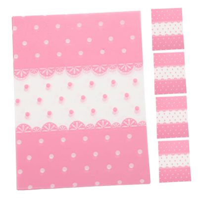 LIFKOME 500Pcs Lace Sugar Packing Wrapping Paper for Handmade Nougat Candy Cellophane for Baking Arts Crafts Projects Not Easily Torn