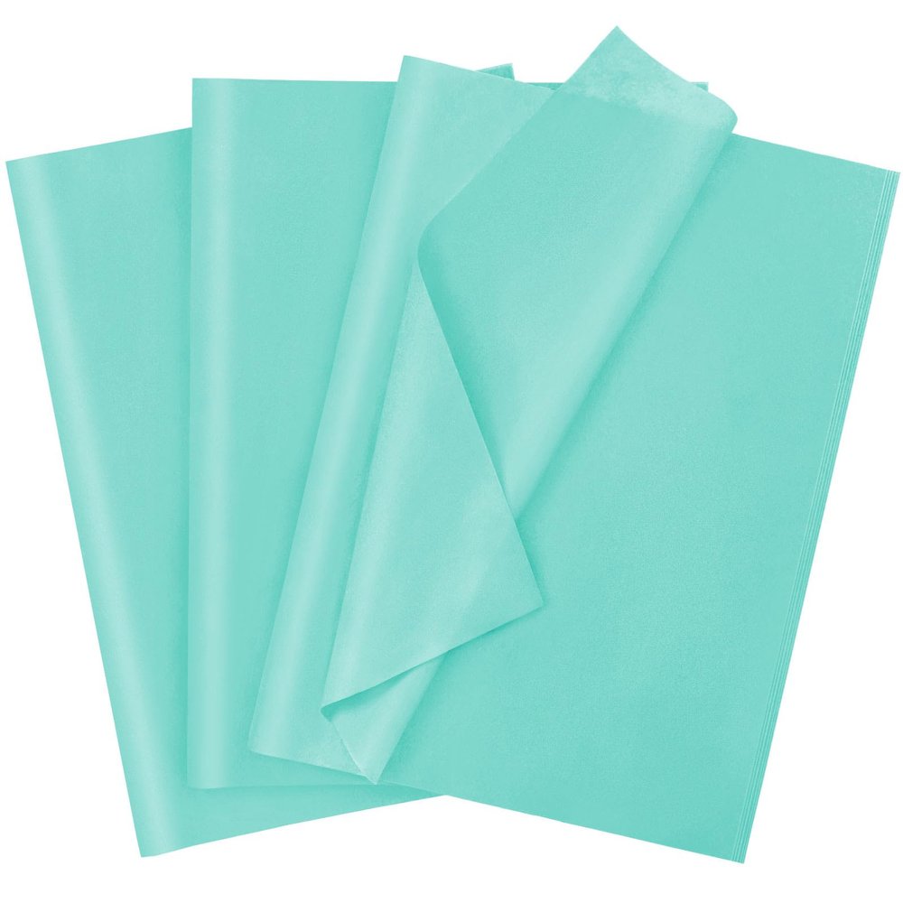 120 Sheets 20"X14" Tissue Paper for Gift Bags Wrapping, Teal Art Tissue Paper Bulk for Weddings Birthday Party Crafts Decoration