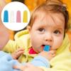 FRCOLOR Baby Finger Toothbrush 12-Pack Silicone Infant Oral Care Teething Cleaner Soft Toddler Toothbrush with Baby Tongue Cleaner for Newborns and Little Kids view 3