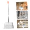 Stainless Steel Dustpan with Long Handle Heavy-Duty Upright Cleaning Shovel for Indoor and Outdoor Use for Home Office Cleaning Style view 3