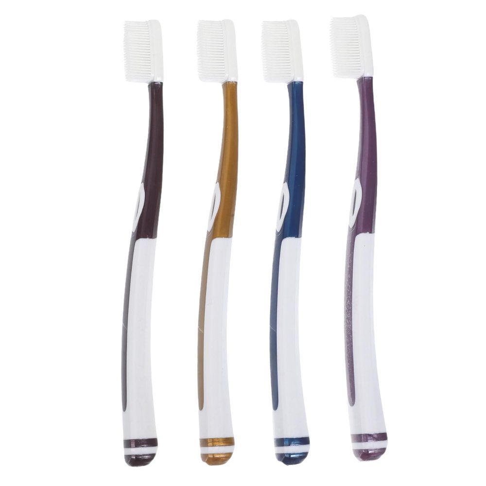 GANAZONO 1Set Portable Nano Silicone Toothbrush for Adults Ergonomic Design Soft Bristles for Gentle Oral Care for Friends and Family