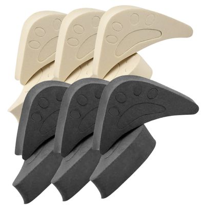 OUNONA 6Pair Shoe Filler Inserts for Big Shoes Unisex Breathable Soft Forefoot Pads Comfort for High Heels Reusable Cushion for for Loose Shoes