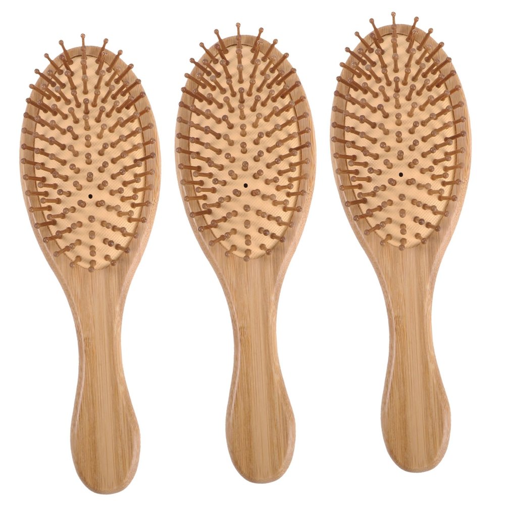 OATIPHO 3Pcs Natural Scalp Massage Comb Portable Static Hair Care Tool with Design for Relief and Comfortable Scalp Massage