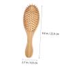 OATIPHO 3Pcs Natural Scalp Massage Comb Portable Static Hair Care Tool with Design for Relief and Comfortable Scalp Massage view 3