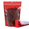 100 Pack Mylar Smell Proof Bags, Resealable Aluminum Foil Stand Up Pouches with Clear Window & Hang Hole, Reusable Zipper Lock Food Storage Heat Seal Sealable Bags for Packaging, Red 6.29.4 Inch view 1