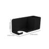 EPIGEIST Hair Dryer Holder Wall-Mounted Adhesive Blow Dryer Rack for Bathroom Storage Space-Saving Organizer for Hair Tools No Drill Installation view 2