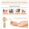 12 Pack Fabric Hammer Toe Corrector, Fabric Hammer Toe Wraps, Reusable Fabric Buddy Wraps for Broken Toes, Toe Bandages Protectors for Crooked Toes, Curled Toes, Bent Toes (White-Toe Splints 3PCS) view 4