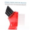 Beatifufu 3Pcs Mini Denture Brush Set Multi-Functional Portable Cleaning Brushes for Oral Care Travel-Friendly Design Dual Bristle Heads for Adults view 3
