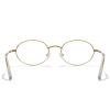 RB.Pilot Oval Reading Glasses for Women Men Blue Light Blocking Computer Thin Metal Full Rim Frame Readers view 4