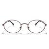 RB.Pilot Oval Reading Glasses for Women Men Blue Light Blocking Computer Thin Metal Full Rim Frame Readers view 2