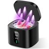 2026 New Ultrasonic Retainer Cleaner Machine 45kHz Retainer Cleaner with Digital Timer & 3 Modes, 200ML Large Capacity Ultrasonic Cleaner for Dentures, Night Guards, Braces, Aligner, Jewelry (Black) view 1