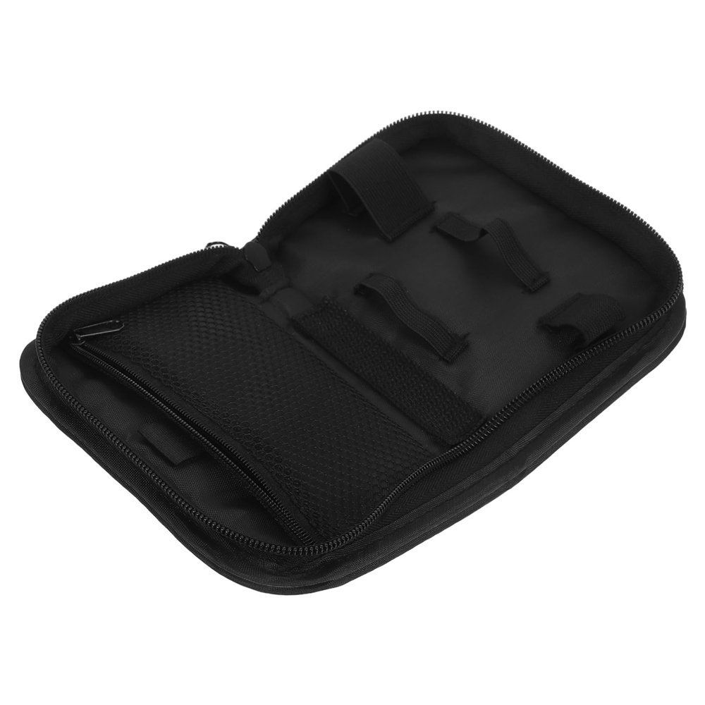 ERINGOGO Portable Black Organizer Bag Shockproof Travel Case for Blood Supplies Lightweight Storage Pouch for Go Monitoring