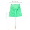 DECORNIJIA Green Removable Windproof Dustpan Long Handle Portable Outdoor Trash Picking Bag for Sanitation Workers Sturdy Garbage Holder for Yard Cleanup view 2