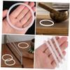 EXQUIMEUBLE 3Pcs Singing Bowl Durable Rubber Sound Bowl Cushions Elegant Design for Meditation Relaxation Inner Accessory for Music Bowls view 2