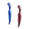 OUNONA 2Pcs Double-Sided Denture Brush Set Soft Bristles Waterproof Denture Cleaning Tool for Travel Suitable for Elderly and Wearers view 1