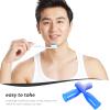 NOLITOY 10pcs Compact Finger Toothbrush Plastic Blue for Prison Cleaning view 2