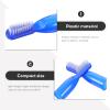 NOLITOY 10pcs Compact Finger Toothbrush Plastic Blue for Prison Cleaning view 4