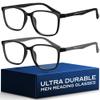 NOVIVON ActiveFit +2.75 Reading Glasses for Men - Blue Light & UV Protective Readers with Bonus Case & Cloth view 1